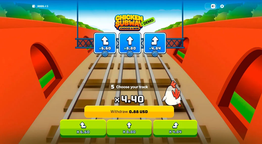 Chicken Subway играть онлайн